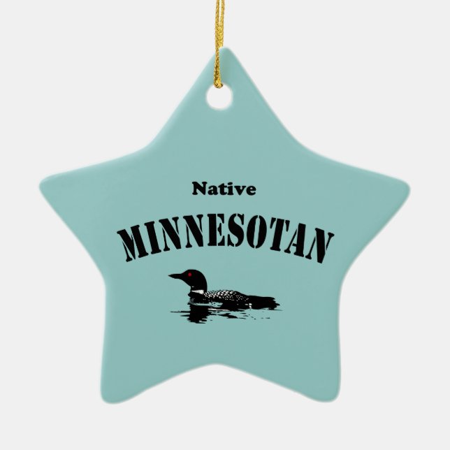 Ornamento De Cerâmica Native Minnesotan (Frente)