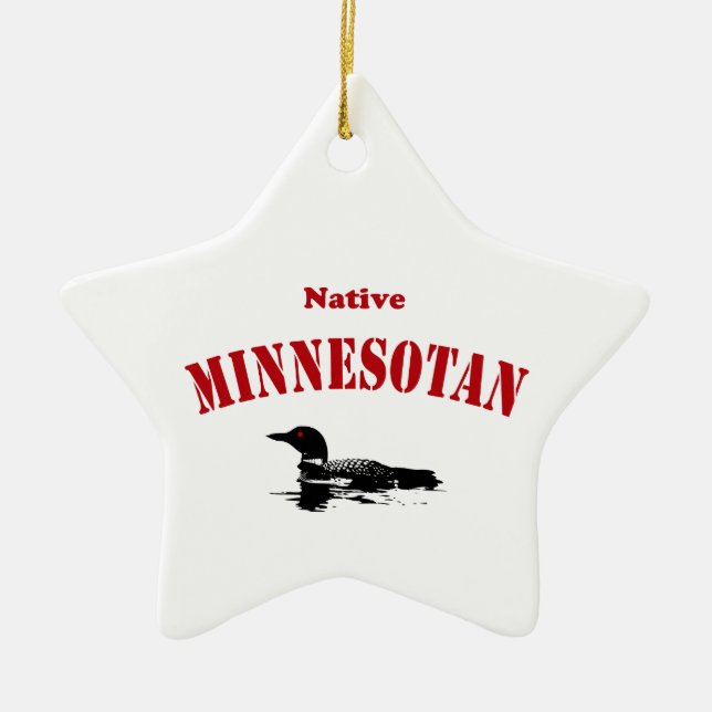 Ornamento De Cerâmica Native Minnesotan (Frente)