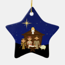 Natividade Adorável Cena de Natal Ornament