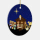 Ornamento De Cerâmica Natividade adorável Natal personalizado (Right)