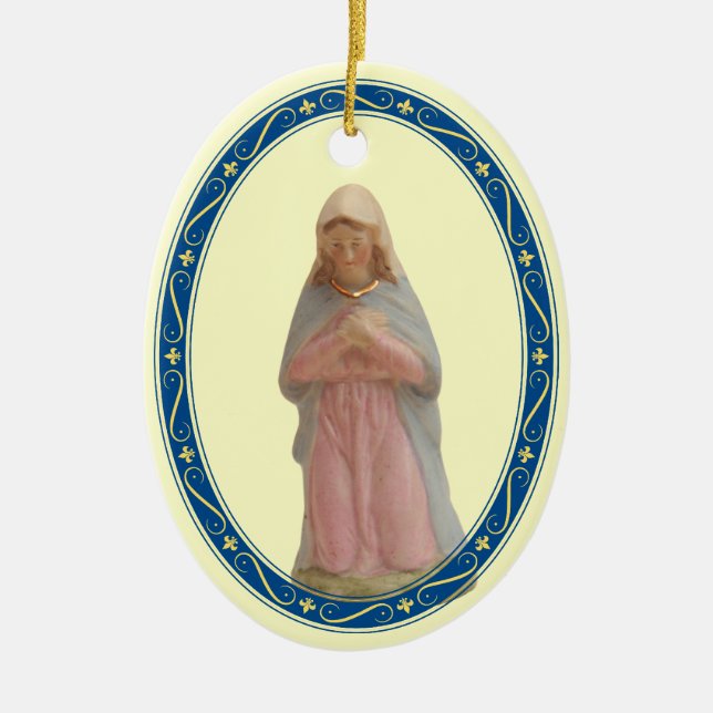 Ornamento De Cerâmica Natividade Mary (Frente)