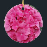 Ornamento De Cerâmica Natureza da Fotografia Floral com Flor Rosa<br><div class="desc">Natureza da Fotografia Floral com Flor Rosa</div>