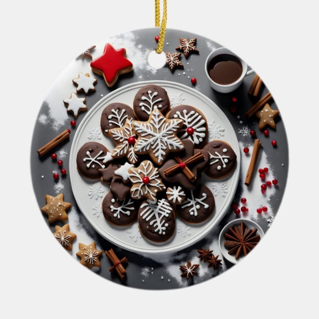 Ornamento De Cerâmica Navidad 1 - 001 (Frente)