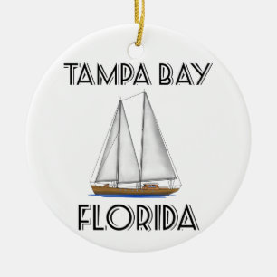 Ornamento De Cerâmica Navigação de Tampa Bay Florida