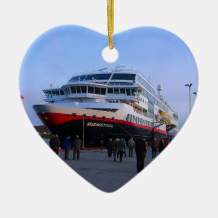 Ornamento De Cerâmica Navio de cruzeiros norueguês
