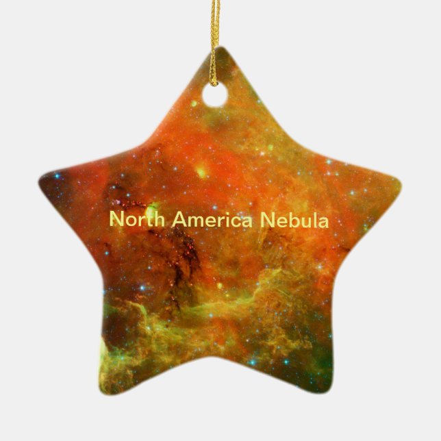 Ornamento De Cerâmica Nebulosa da América do Norte (Frente)