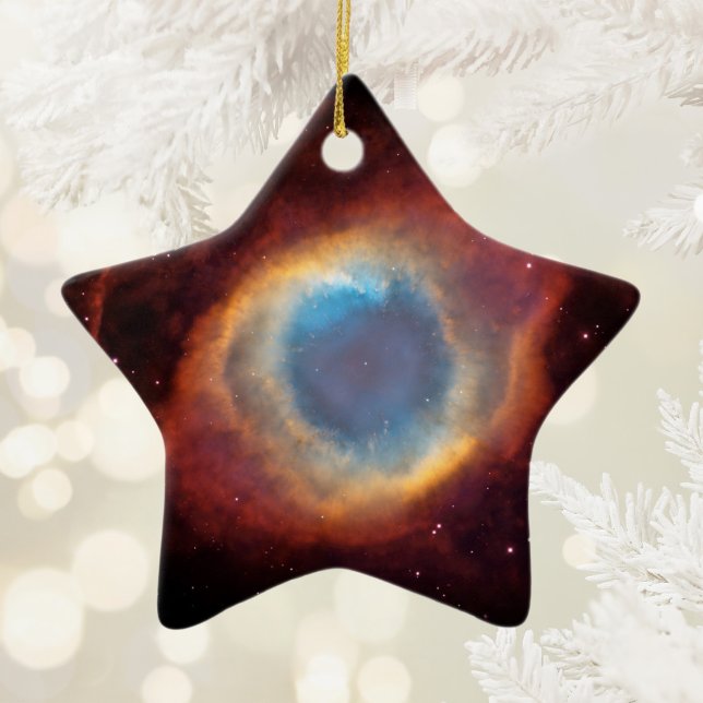 Ornamento De Cerâmica Nebulosa Hélice (Helix Nebula Ceramic Ornament)