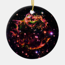 Ornamento De Cerâmica Nebulosa Remanescente de Supernova Cassiopeia A Fo