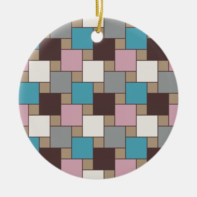 Ornamento De Cerâmica Néctar Rosa Elegante (Frente)