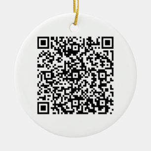 Ornamento De Cerâmica Negócio de código QR personalizado