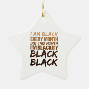 Ornamento De Cerâmica Negro Negro Negro a cada mês História Negra Africa