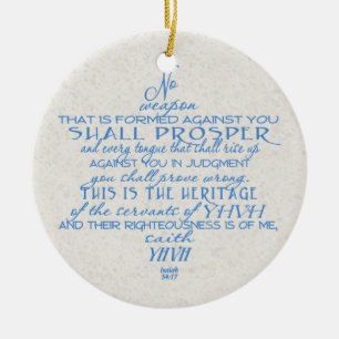 Ornamento De Cerâmica Nenhuma estrela de David da arma