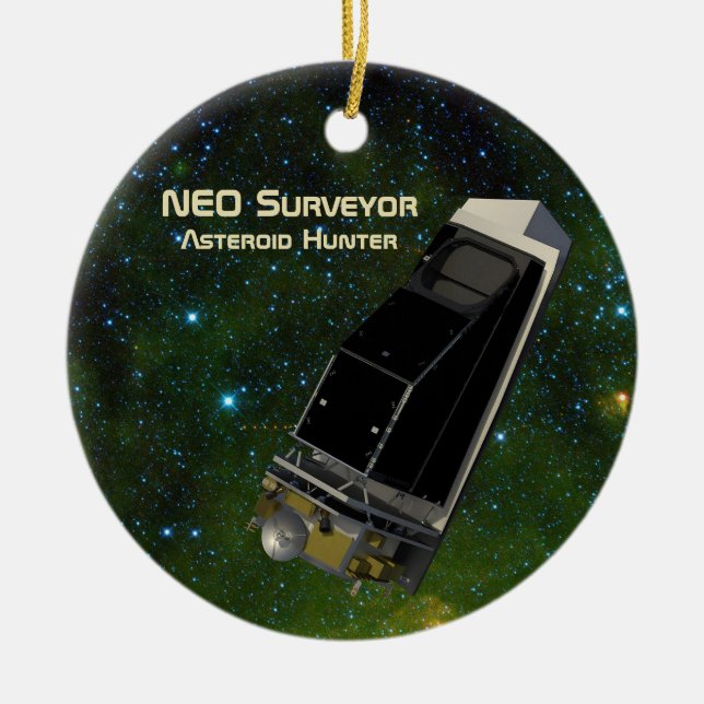 Ornamento De Cerâmica NEO Surveyor Asteroid Hunter (Frente)