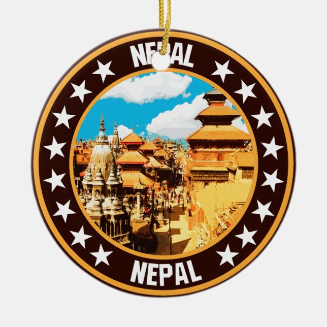 Ornamento De Cerâmica Nepal (Frente)