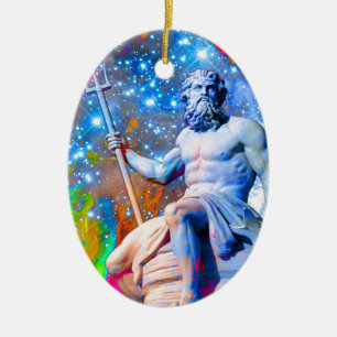 Ornamento De Cerâmica Netuno