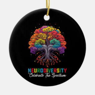 Ornamento De Cerâmica Neurodiversidade Celebre O Espectro Autismo