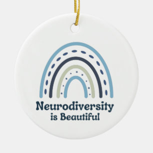 Ornamento De Cerâmica Neurodiversidade é um adorno bonito