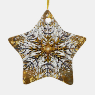 Ornamento De Cerâmica Neve caída