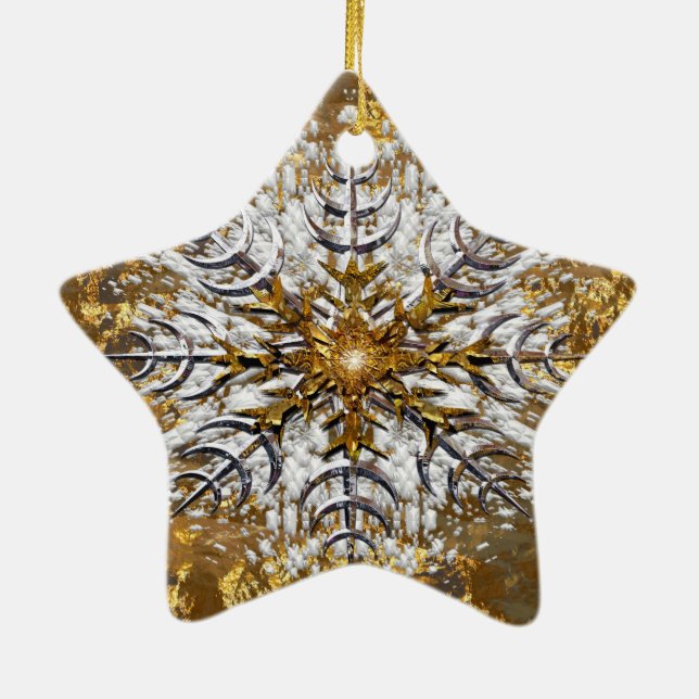 Ornamento De Cerâmica Neve caída (Verso)