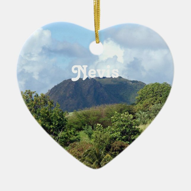 Ornamento De Cerâmica Nevis ajardina (Frente)