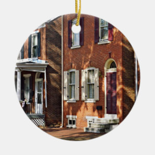 Ornamento De Cerâmica New Castle DE - Linha das Cidades