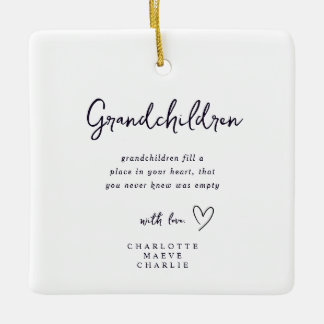 Ornamento De Cerâmica New Grandparents Grandma Grandad Keepsake Ornament