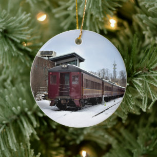 Ornamento De Cerâmica New Hope Train Winter