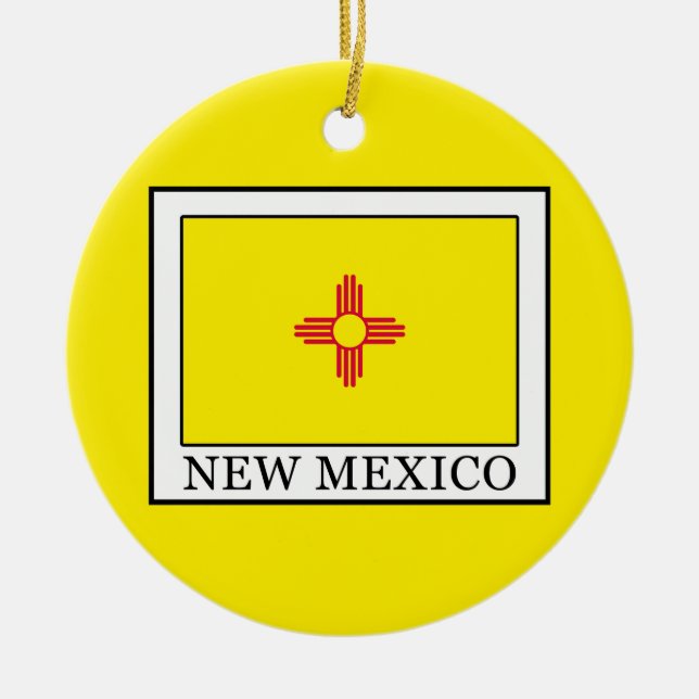 Ornamento De Cerâmica New mexico (Frente)