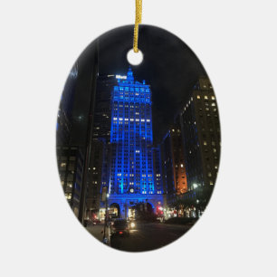 Ornamento De Cerâmica New York Central Building NYC Park Avenue Night