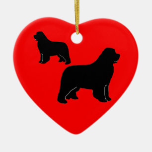 Ornamento De Cerâmica Newfies, newfies e mais newfies!