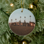 Ornamento De Cerâmica Newport Beach<br><div class="desc">Newport Beach,  litoral,  califórnia do sul,  palmas,  crepúsculo,  amanhecer,  cali,  fotografia,  explorar</div>