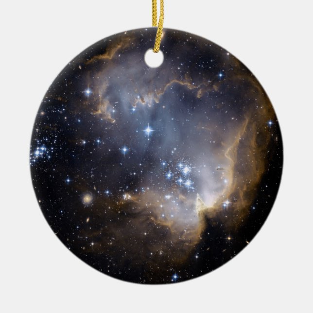 Ornamento De Cerâmica NGC 602 estrelas brilhantes NASA (Frente)