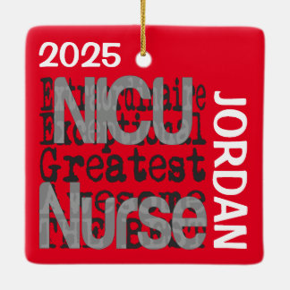 Ornamento De Cerâmica NICU Enfermeiro Extraordinário PERSONALIZADO