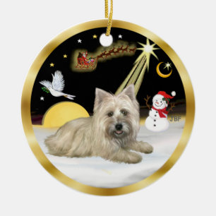 Ornamento De Cerâmica NightFlight - Cairn Terrier