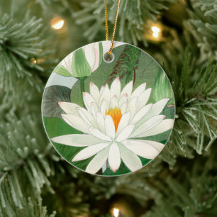 Ornamento De Cerâmica Ninfhaea lotus, Árvore
