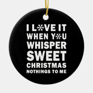 Ornamento De Cerâmica Ninharia Doce Nada De Natal Preto