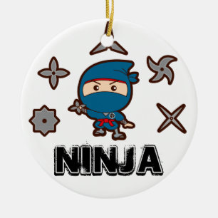 Ornamento De Cerâmica Ninja Boy