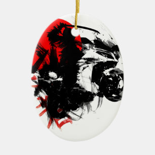 Ornamento De Cerâmica ninja kawasaki