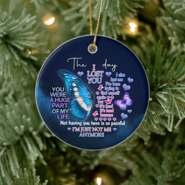 Ornamento De Cerâmica No dia em que te perdi (Árvore)