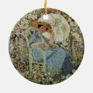 Ornamento De Cerâmica No Jardim, Giverny de Frederick Frieseke