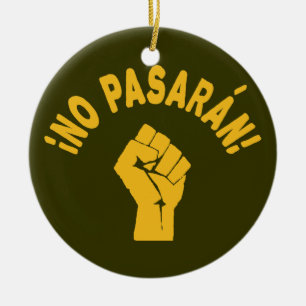 Ornamento De Cerâmica No Pasaran - Eles Não Passarão