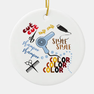 Ornamento De Cerâmica No Salão Do Cabelo