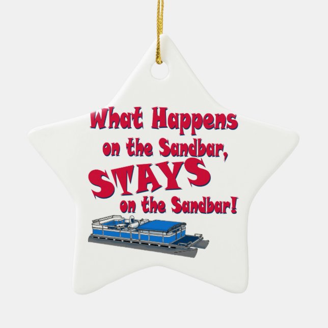 Ornamento De Cerâmica No Sandbar (Frente)