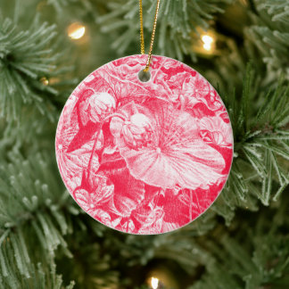 Ornamento De Cerâmica Nodding Lotus (Vermelho) -