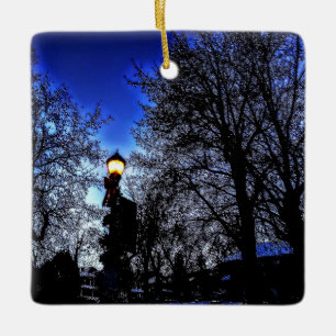 Ornamento De Cerâmica Noite de inverno