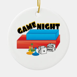 Ornamento De Cerâmica Noite do jogo