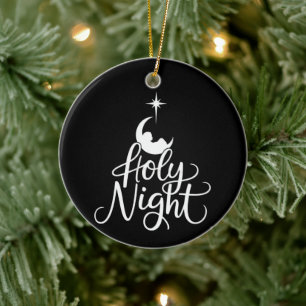 Ornamento De Cerâmica Noite Santa Família Natal Cena de Natividade Natal