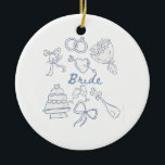 Ornamento De Cerâmica Noivado Noiva Casais Casamento Marido Esposa<br><div class="desc">Dia de casamento,  noiva a ser,  celebração do noivado,  anúncio do casamento,  casais românticos,  roupa de casamento,  amor e compromisso,  chá de panela,  vibrações da lua de mel,  festa de casamento</div>