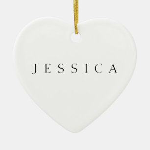 Ornamento De Cerâmica Nome Clássico (ou palavra)