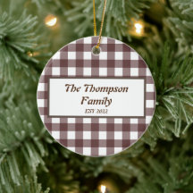 Nome da Família Personalizada de Xadrez Roxo Cujo 